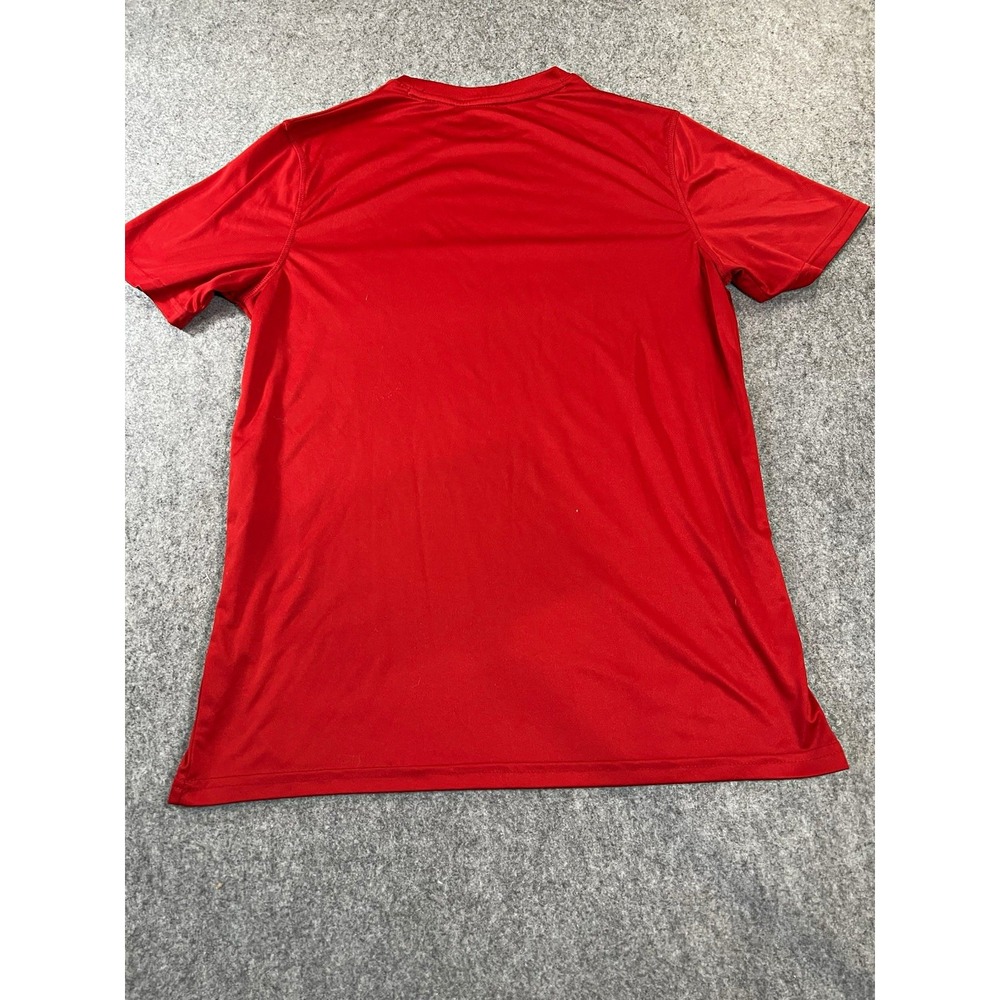 Tek Gear DryTek Moisture Wicking Athletic Fit Red T-Shirt Mens Medium Crew Neck
